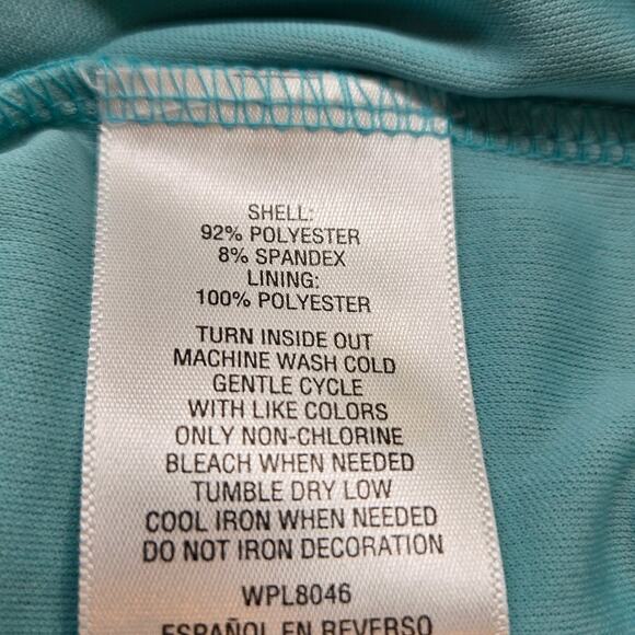 J.M. Collection Women's Dress Large L Size Aqua Lace  Misses 12 14 - Picture 4 of 6